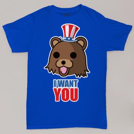 T-shirt Pedobear  i want you  parodie humoristique.
